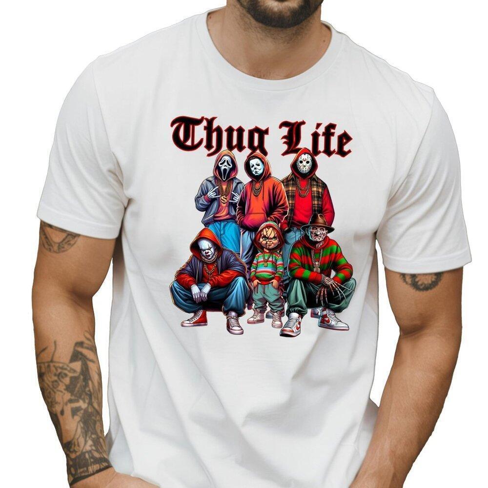 Thug Life Horror  Retro Spooky Graphic Statement Collector Classic